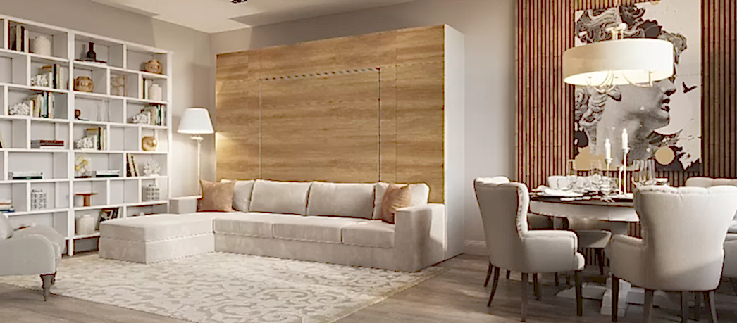 Кровать-трансформер с диваном COMFORT BRIGHT STYLE c мягким бортом